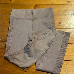 Aerie Gray High-Rise Leggings with Stretchy Fit